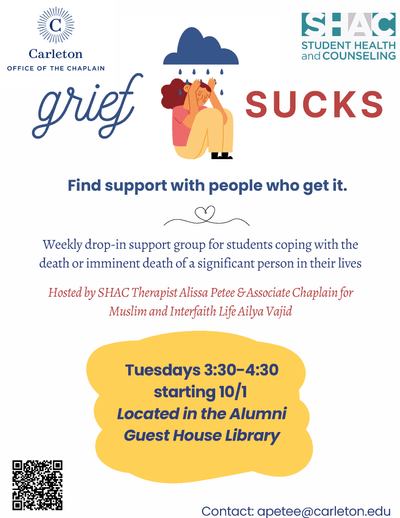 Grief Sucks Therapy Poster
