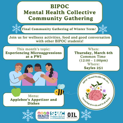 BIPOC Mental Health Collective Gathering Poster