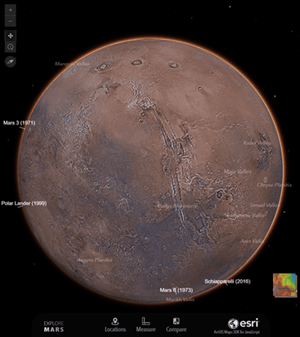 Explore Mars with GIS, by Esri