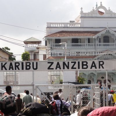 Arriving in Zanzibar for midterm break