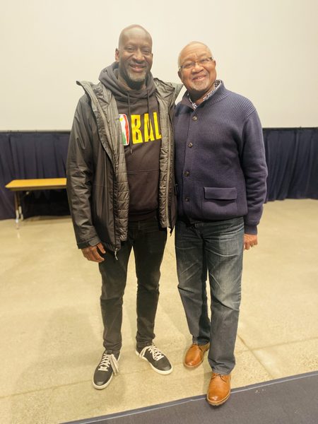 Professor Cherif with Akin Omotoso