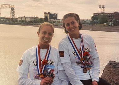 After finishing Grandma's Marathon in Duluth, MN in 2004
