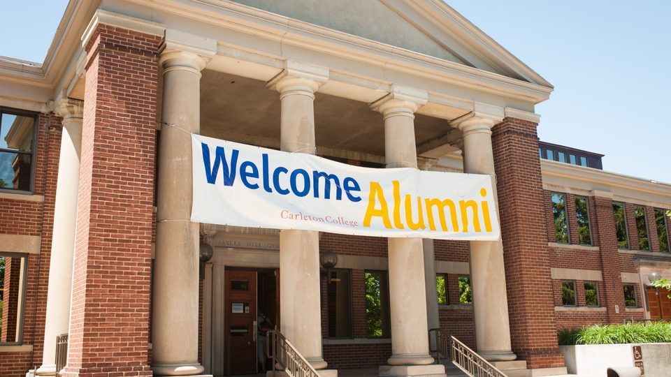 Welcome Alumni at Sayles-Hill Campus Center