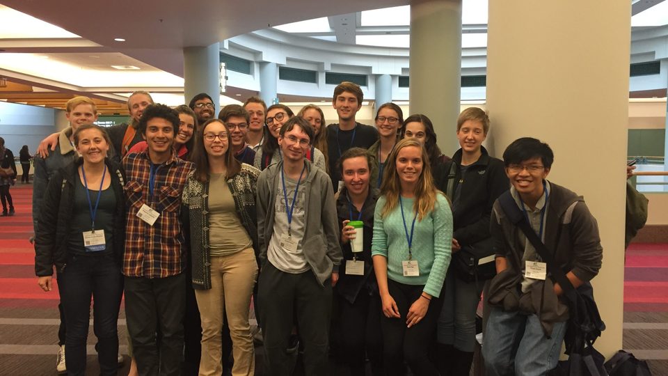 Carleton students who attended the AASHE student summit on Sunday, October 25.