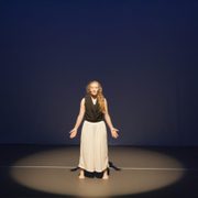 Lucia Webb '16 in her solo dance during Ephemera