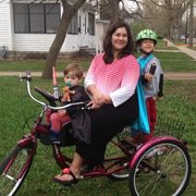 Professor of Sociology/Anthropology Constanza Ocampo-Raeder with her two kids