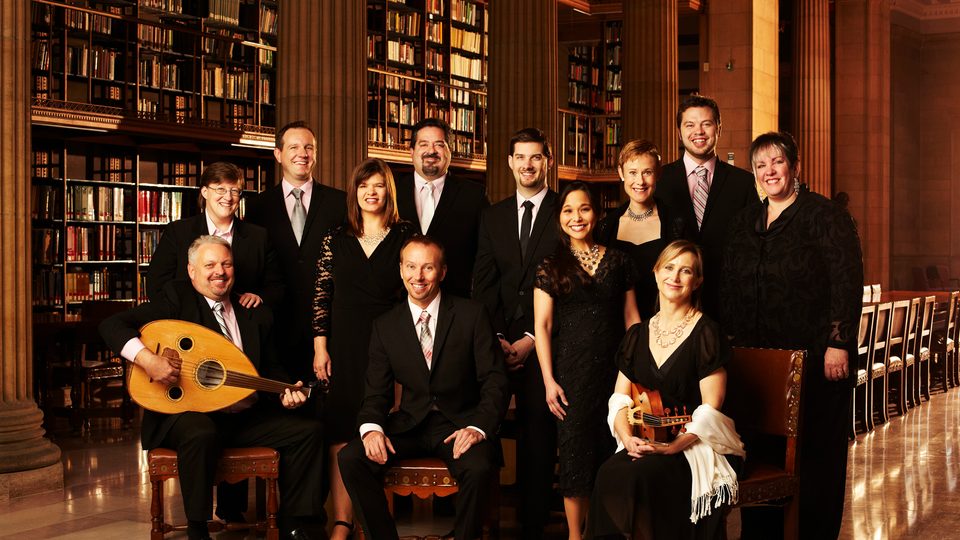 The members of the choral group The Rose Ensemble