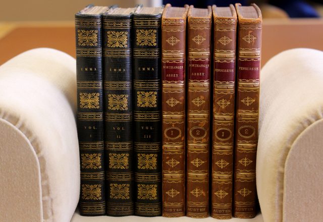 First-edition books from the Nelson collection.