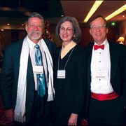 Barrie Osborne '66 with Teresa and President Robert Oden at special Carleton screening of "Lord of the Rings."