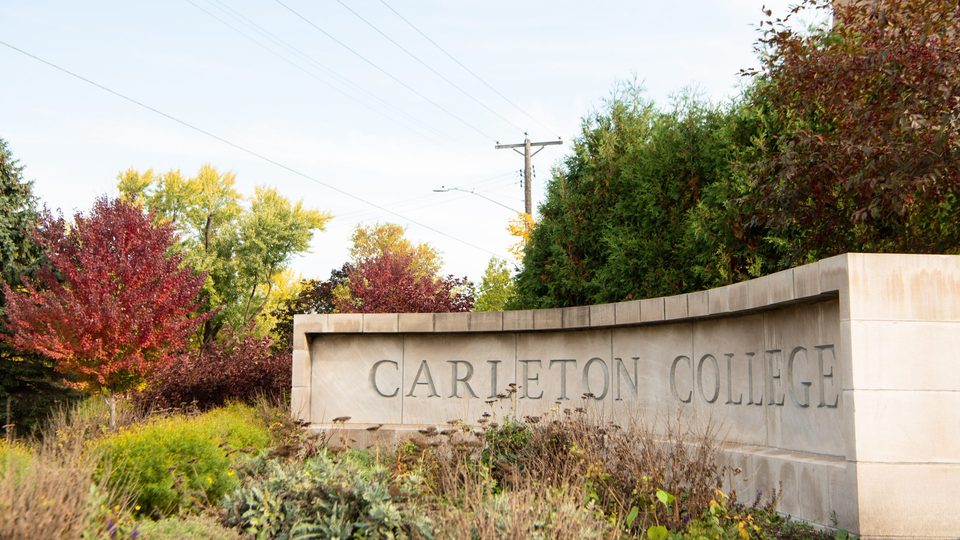 Carleton College Sign