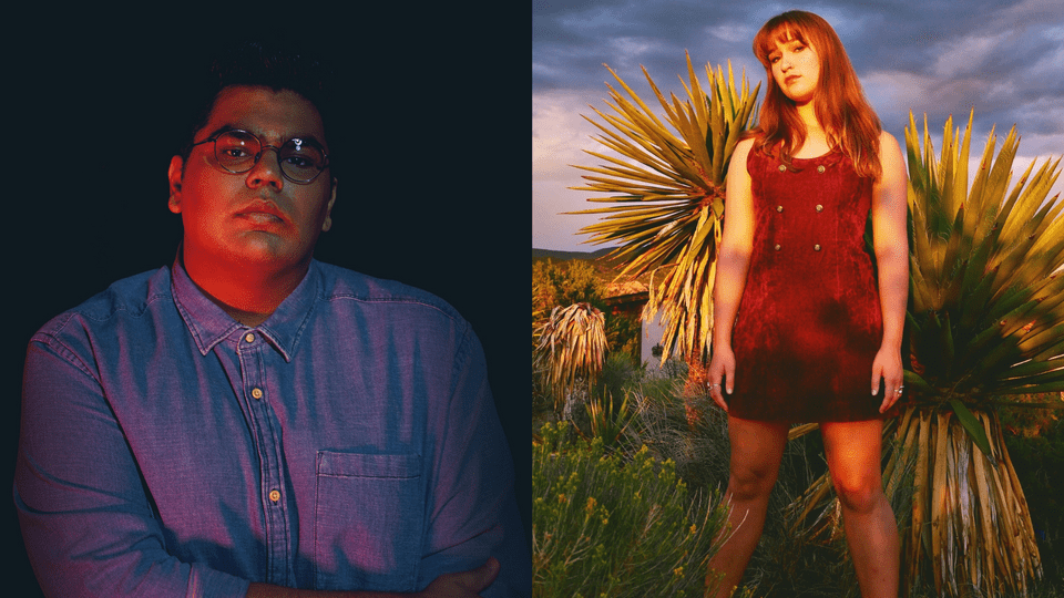 Carleton musicians Abdullah Siddiqui ’24 (left) and Bryn Battani ’23 (right)