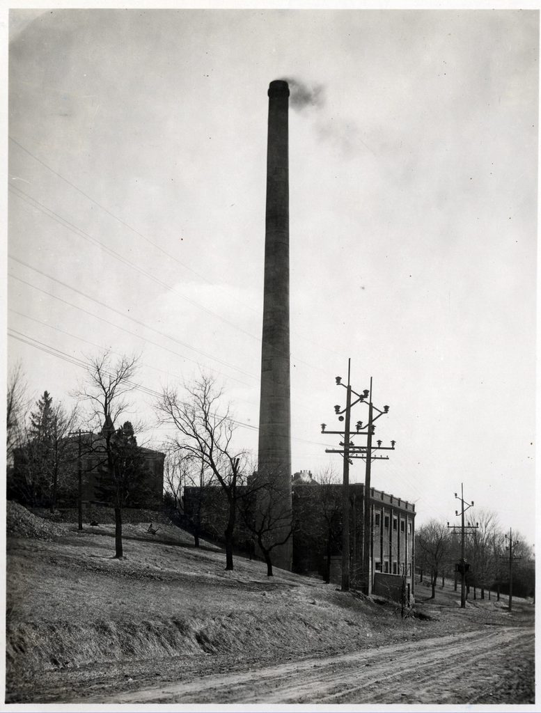 Carleton's original steam plant, 1910