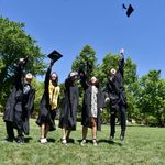 throwing graduation caps