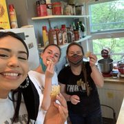 Making fry bread with professor McCoy.