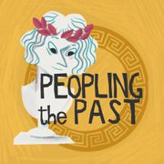 Peopling the Past logo, with a white bust wearing a red laurel wreath.