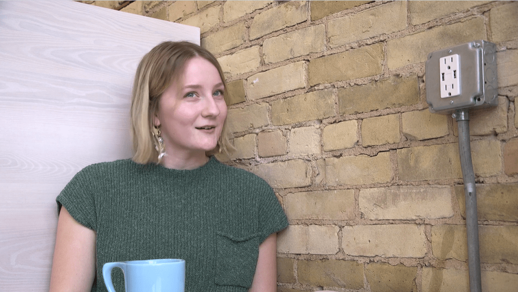 Ann Beimers ’23 talking to camera