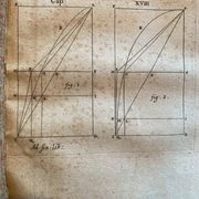 Photo of a page with two old, complicated geometry proofs.