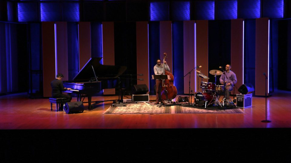 Full stage view of performers