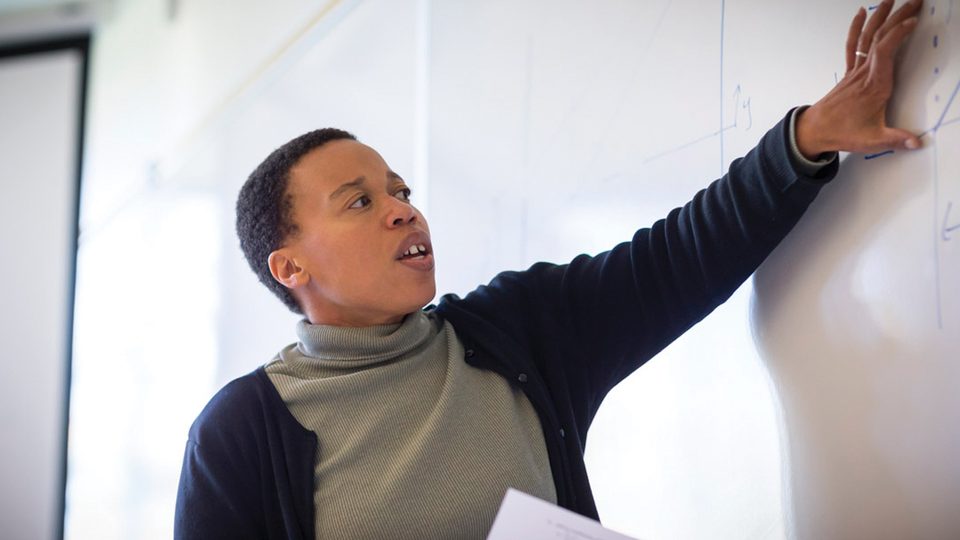 Marty Baylor teaching a class.