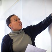 Marty Baylor teaching a class.