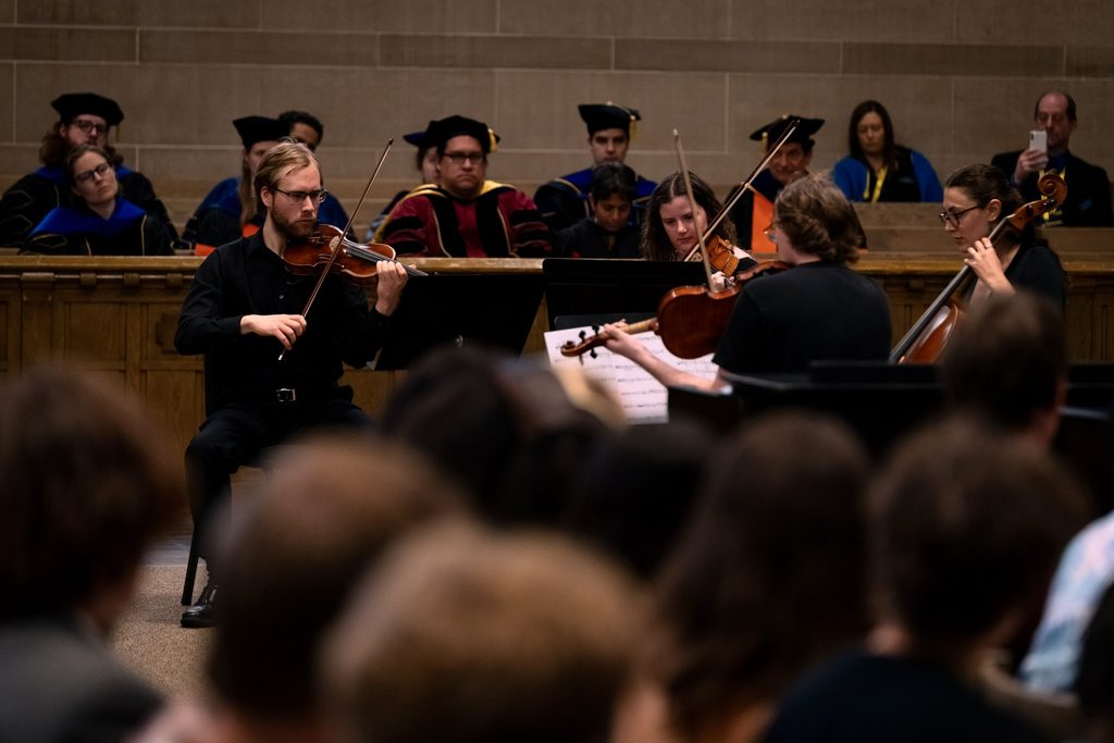 Carleton String Quartet performs at Honors Convo.