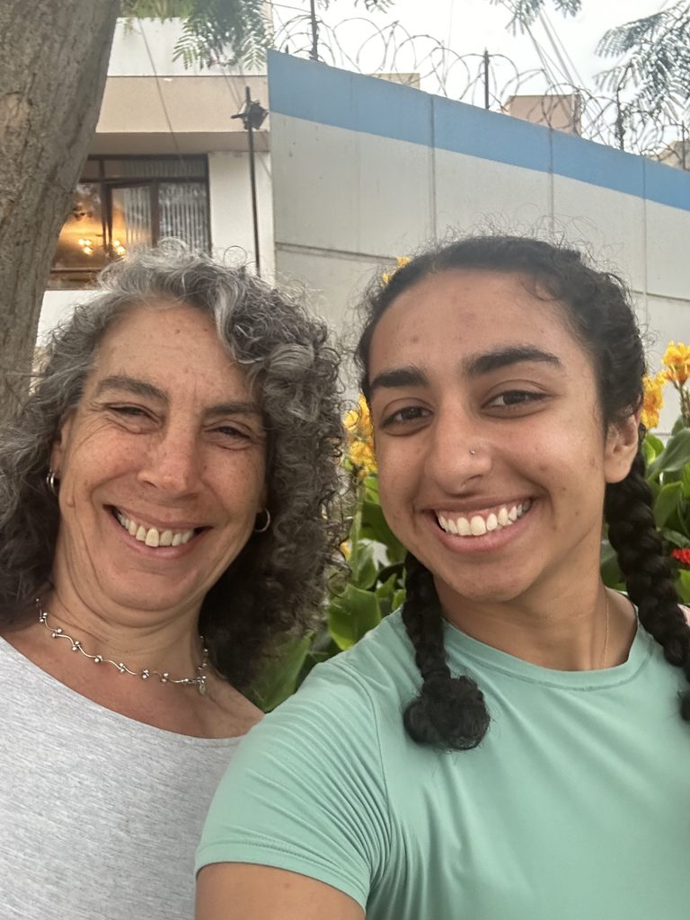 Nagpal's selfie with Carolina Trivelli (the former Minister of Development and Social Inclusion of Peru).