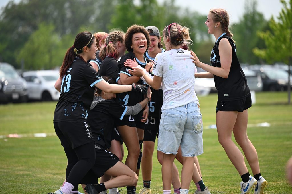 Eclipse teammates celebrate during a game.