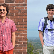 Collage of headshots of Simon Chambers-Trubatch ’27 and Will Lankenau ’27.