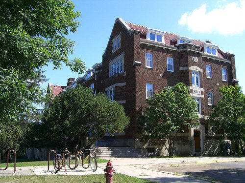 Evans Hall in the day