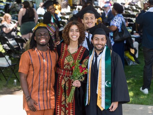 commencement students