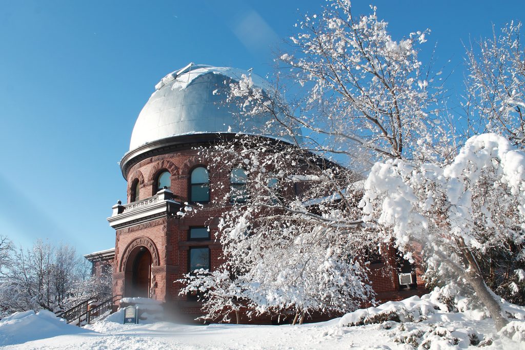 Goodsell Observatory in Winter