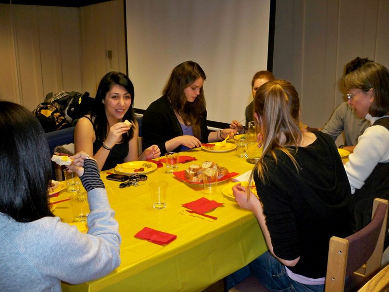 Chatting and eating with Prof. Pearsall