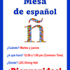 Mesa de español (Spanish Language Table)
