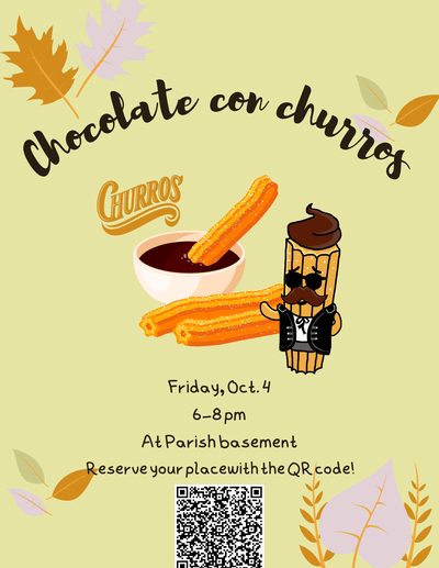 Cup of chocolate and churoos