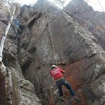 Climbing at Taylor Falls