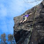 Climbing at Taylor Falls