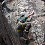 Climbing at Taylor Falls
