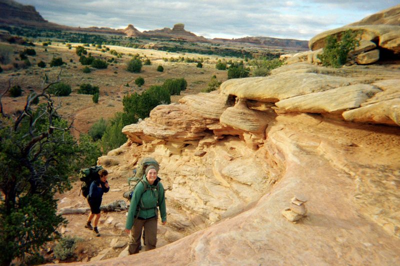 Hiking out on our last day