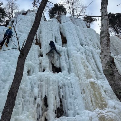 Ice Climbing in Sandstone