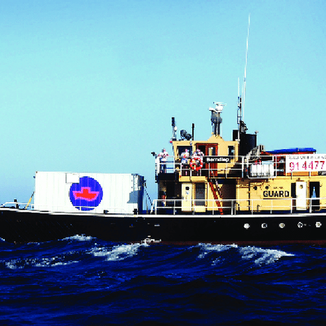 Women on Waves, A-Portable Aboard the Borndiep, 2004. © Women on Waves