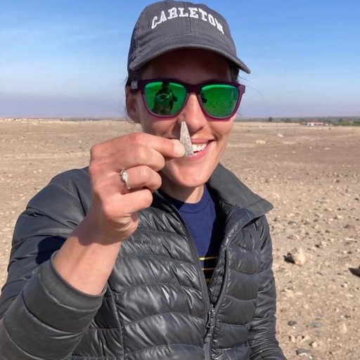 sarah kennedy outdoors holding a tiny