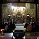 Students practice zen at a temple