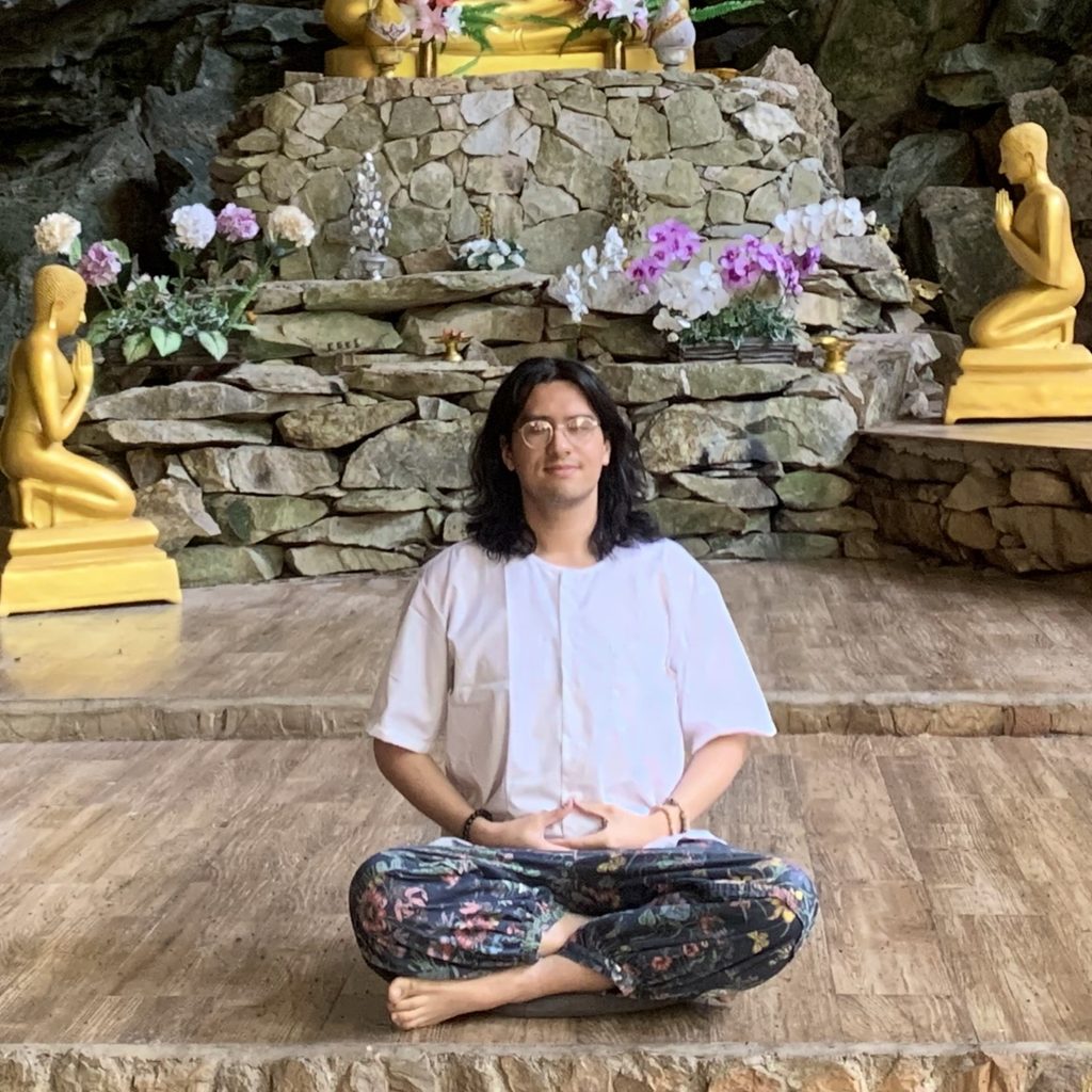 Tate Yee Johnson meditating