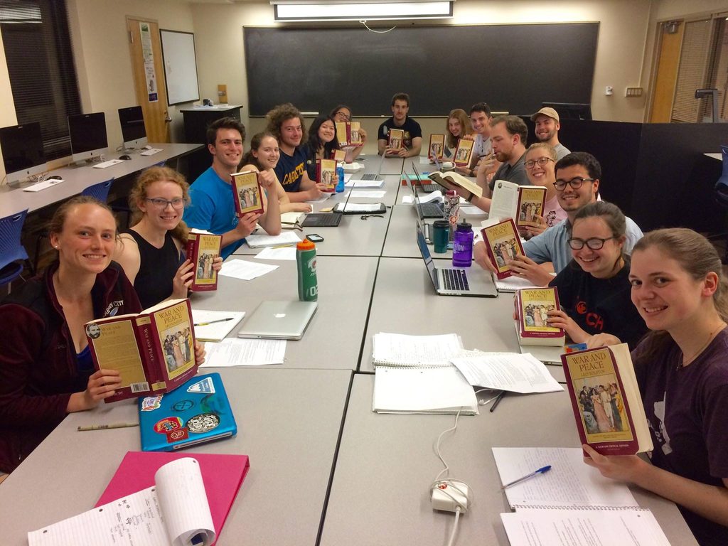 L. Goering's Tolstoy class, spring term 2017.