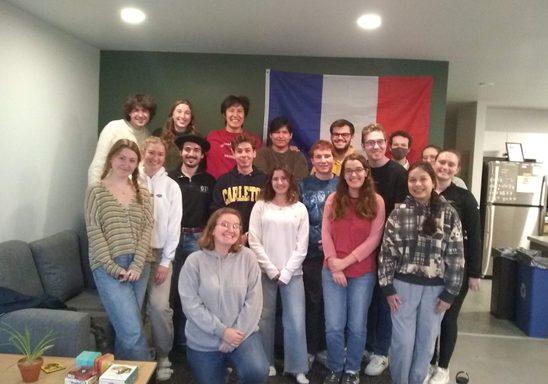Photo of Carleton and St. Olaf French students