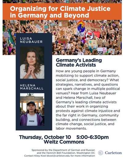 Poster for climate event