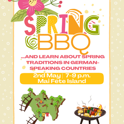 Flyer for Spring BBQ Event
