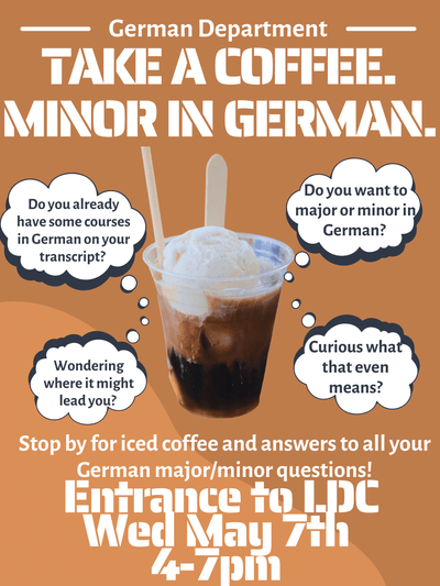Coffee and Minor in German flyer