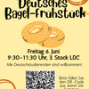 Deutsches Bagel-Frühstück