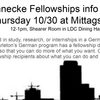 Special Mittagstisch (German Lunch Table) - Kuennecke Fellowships Info Session